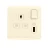 Electrical Switch socket With USB charge 13 Amp Alfanar Model  ALF Size 7x7 Colour Beige